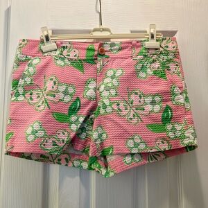 Lilly Pulitzer Pink and Green Callahan shorts